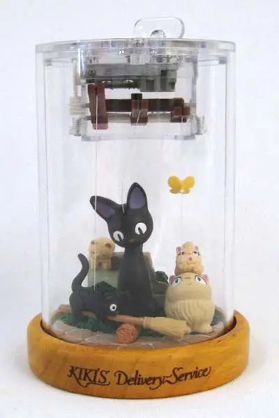 STUDIO GHIBLI - Kiki Delivery Jiji Marionettes Music Box - Figurine
